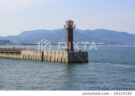Takamatsu Harbor Red Lighthouse Takamatsu Harbor Red Lighthouse 26124196