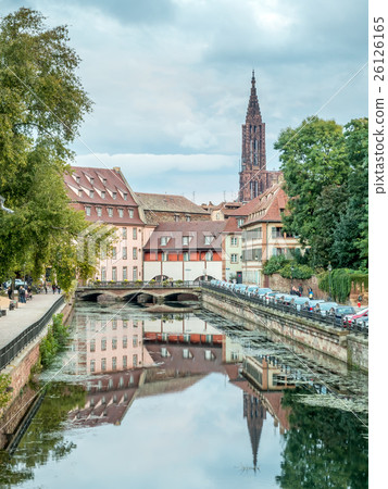 Quarter's weirs building scene of Strasbourg Quarter's weirs building scene of Strasbourg 26126165