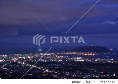 Hakodate back night view from castle farm ground observatory 26127832