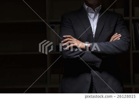 A businessman who tries to arm in the dark A businessman who tries to arm in the dark 26128015