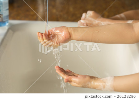 兒童洗手圖像 26128286