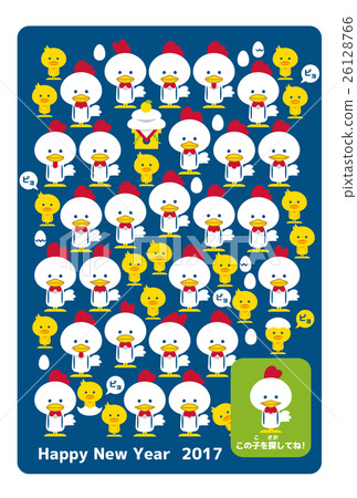 Rooster year [New Year card · series] 26128766