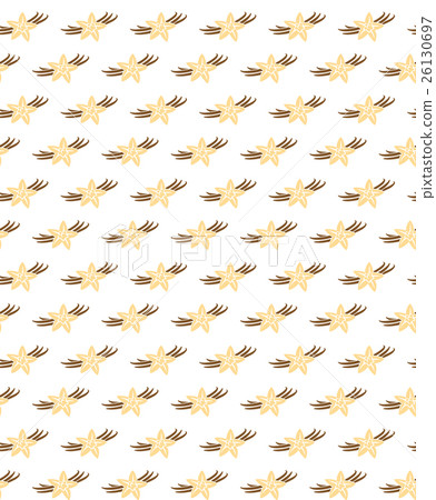 Vanilla flowers seamless pattern. 26130697