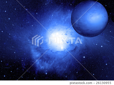 Stars, dust and gas nebula in a far galaxy Stars, dust and gas nebula in a far galaxy 26130955