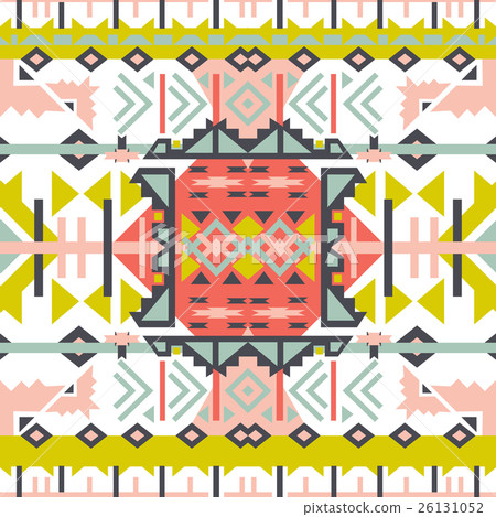 Colorful  aztec seamless pattern. 26131052