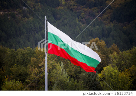 Bulgarian Flag waving in the wind Bulgarian Flag waving in the wind 26133734