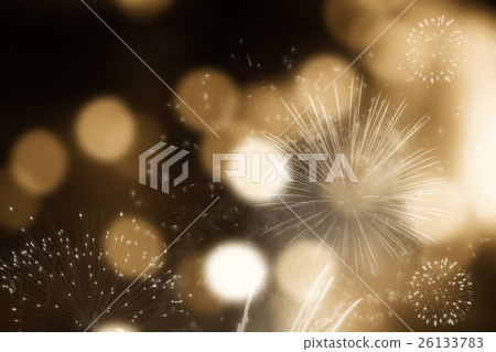 Fireworks at New Year and copy space Fireworks at New Year and copy space 26133783