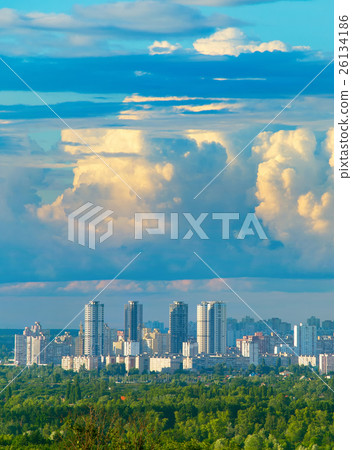 City under the heavy clouds City under the heavy clouds 26134186