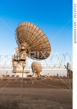 image of large parabolic satellite dish 26135553