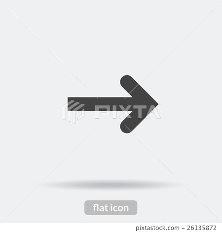 Arrow icon, Black vector is type EPS10 26135872
