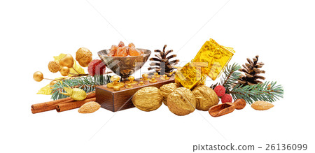 Linear Christmas composition 26136099