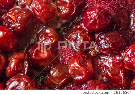 Cooking cherry jam 26136504