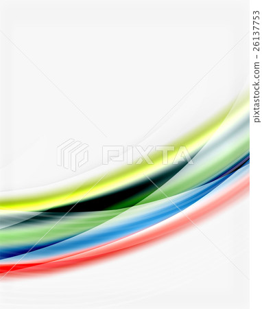 Translucent wave on white background 26137753