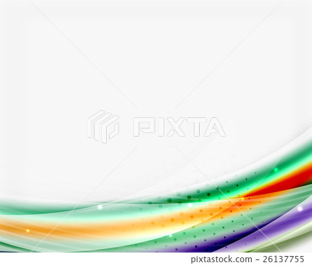 Translucent wave on white background Translucent wave on white background 26137755