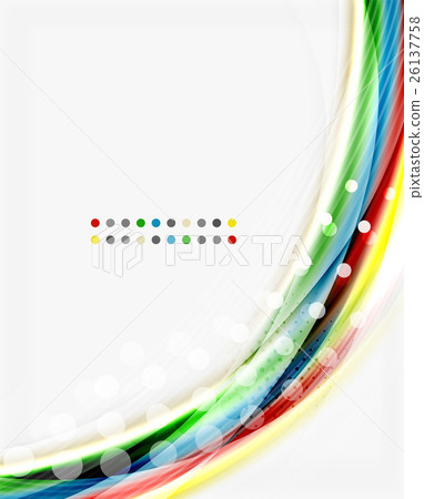 Translucent wave on white background 26137758