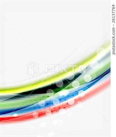 Translucent wave on white background 26137764