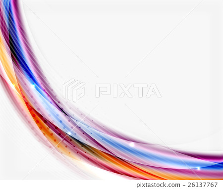 Translucent wave on white background Translucent wave on white background 26137767