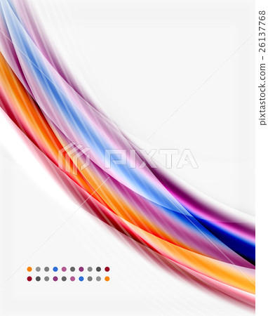 Translucent wave on white background Translucent wave on white background 26137768