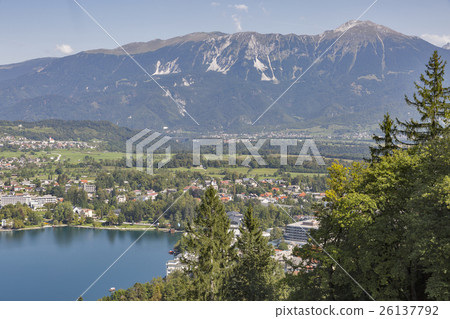 Lake Bled with The Karawanks mountain range 26137792