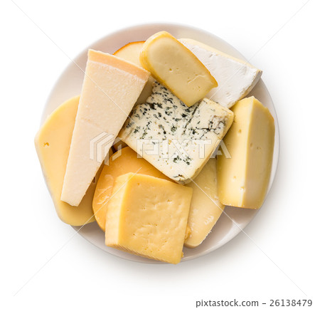 Different kinds of cheeses. 26138479