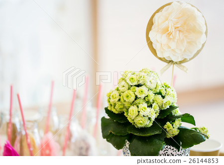close up of festive flower decoration 26144853