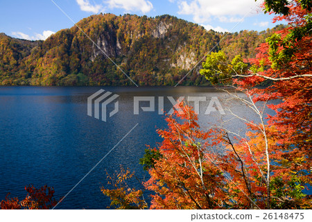 Fukushima prefecture, autumn leaves of Numazawa Lake Fukushima prefecture, autumn leaves of Numazawa Lake 26148475