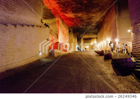 Otani Memorial Museum Oya Stone Underground Stock Photo