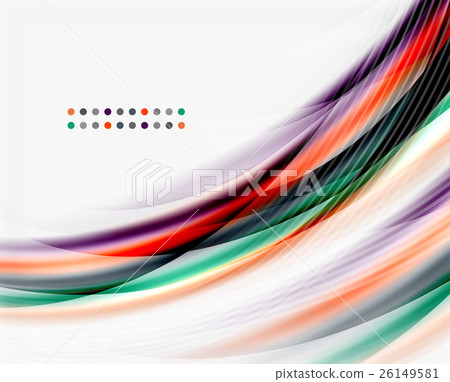 Translucent vector wave line, business or 26149581