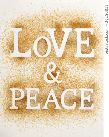 Character Love Peace English Character Stock Photo