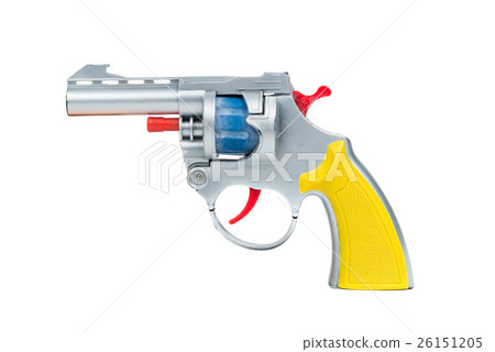 Toy hand gun, isolated on white background Toy hand gun, isolated on white background 26151205