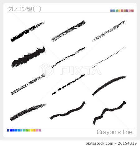 蠟筆的線（藝術畫筆） 26154319