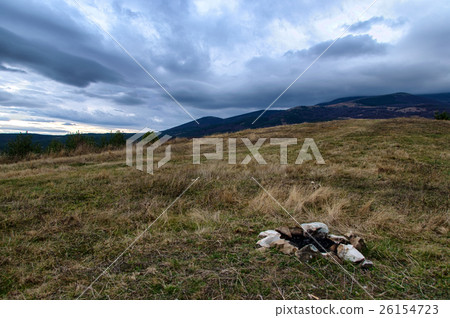 hills with forests 26154723