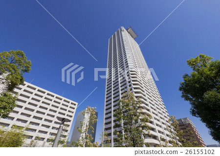 名古屋市熱田區城市風景高層公寓獅子山中央首都塔 26155102