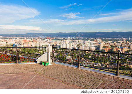 Krasnoyarsk aerial panoramic view Krasnoyarsk aerial panoramic view 26157100