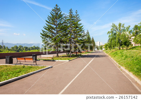Yenisei river embankment park Yenisei river embankment park 26157142