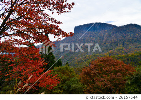 Nagano · Gunma prefecture boundary, Mt. Ararbo of autumn leaves 26157544