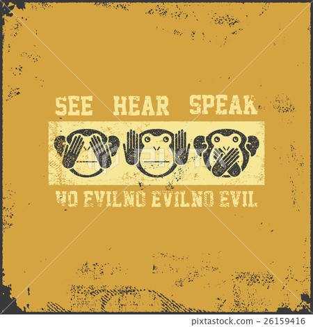 wise monkey poster 26159416