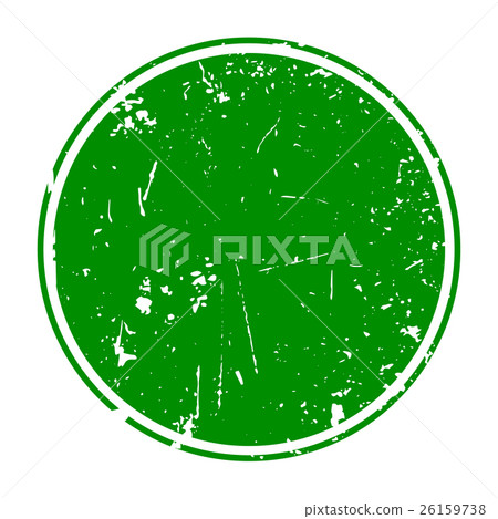 Grunge green blank rubber stamp template Grunge green blank rubber stamp template 26159738
