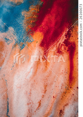 streaks of red and blue paint on white paper streaks of red and blue paint on white paper 26160073