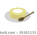 Matcha roll cake 26161133