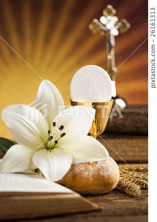 Holy Communion Bread, Wine for christianity Holy Communion Bread, Wine for christianity 26161313