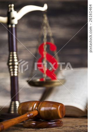 Law and justice concept, legal code and scales Law and justice concept, legal code and scales 26161464