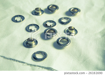Hole rivets on canvas retro optic 26161690