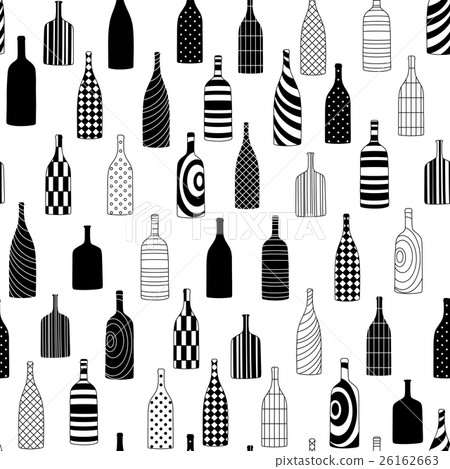 Bottles seamless pattern Bottles seamless pattern 26162663