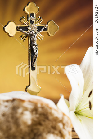 Holy Communion Bread, Wine Holy Communion Bread, Wine 26162827