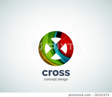 Vector cross logo template Vector cross logo template 26162874