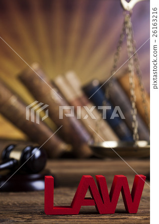 Law wooden gavel barrister, justice concept, legal 26163216