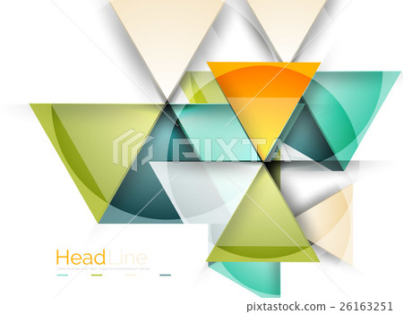 Vector 3d geometric abstract background - Stock Illustration [26163251 ...