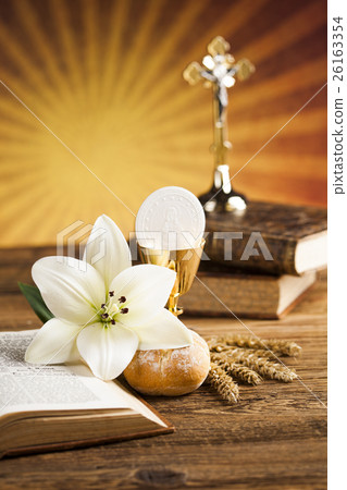 Holy Communion Bread, Wine Holy Communion Bread, Wine 26163354