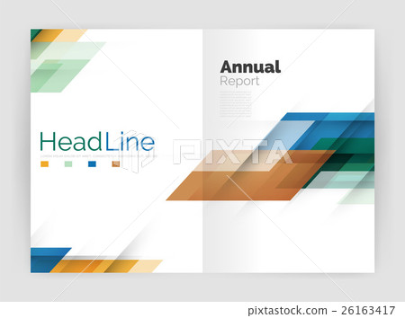 Geometric business annual report templates, modern Geometric business annual report templates, modern 26163417